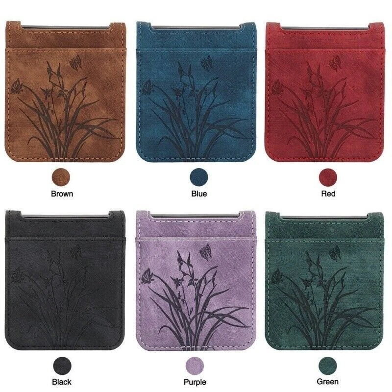 Wallet Card Holder Leather Case Cover For Samsung Galaxy Z Flip 7 FE 6 5 4 3 - Image 2 of 4