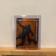 2026 Topps Chrome Marvel Comics Spider-Man Noir Orange Refractor #165 SSP 4/25