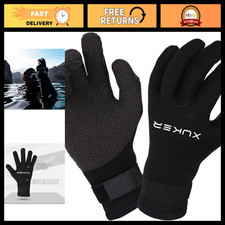 Neoprene Water Gloves 3mm 5mm, Five Finger Design for Men Women, Swim, Dive