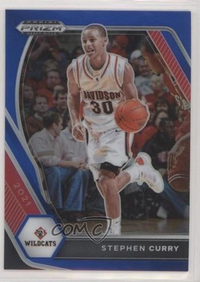 2021-22 Panini Prizm Draft Picks Blue Prizm 174/199 Stephen Curry #56 02v3
