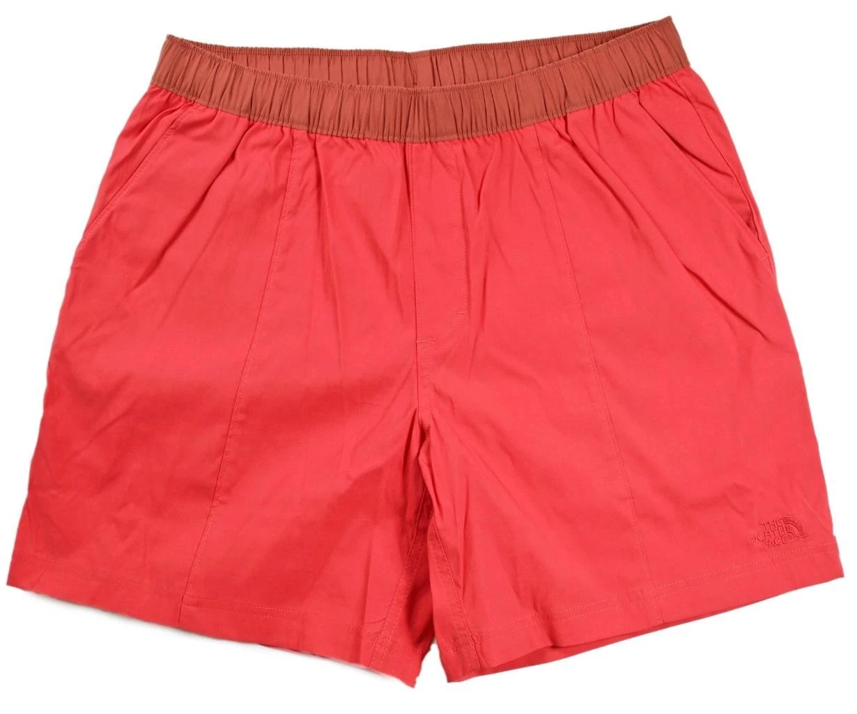 North Face Mens Shorts XXL Pull On Elastic Waist Flat Front Stretch Coral NEW