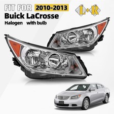 For 2010-2013 Buick Lacrosse Halogenheadlightswith Bulb Driver Passenger Pair