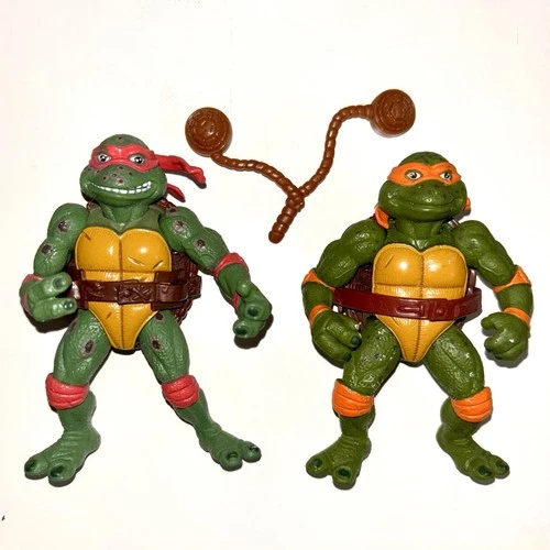 TMNT Movie Star Raph Mike Figure Lot 1992 Vintage Teenage Mutant Ninja Turtles