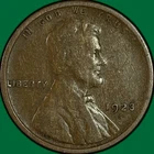 1923-S Lincoln Wheat Cent Fine F Coin #34336