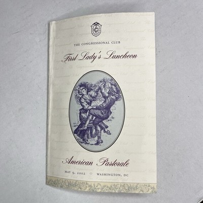 First Lady s Luncheon Program Barbara Bush 2002