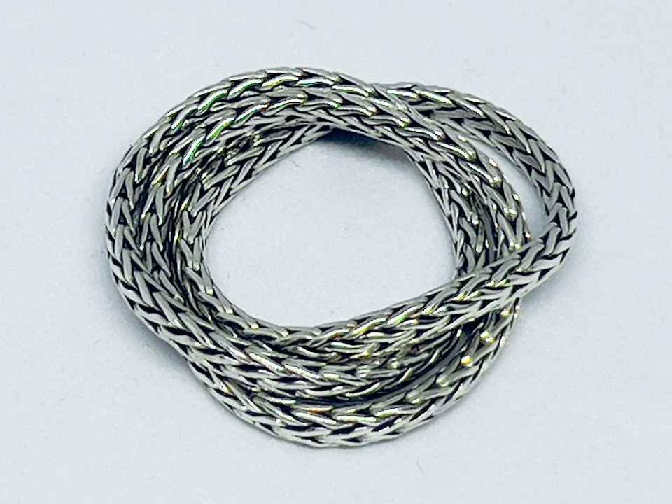 ANILLO RODANTE TRIPLE ESLABÓN DE CADENA CLÁSICO DE 2,5 MM PLATA ESTERLINA 925 JOHN HARDY 6,75 Foto 3 de 4