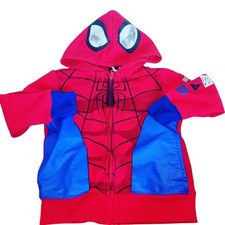 Marvel Spider-Man Tone Suit Boys' Zip-up Hoodie Costume with Mask 4/5T