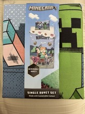 Brand New Minecraft 2-piece single duvet set Duvet Cover  Pillowcase