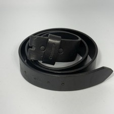 Carhartt Men's Size 38 Black Full Grain Bridle Leather Belt USA Made NO BUCKLE