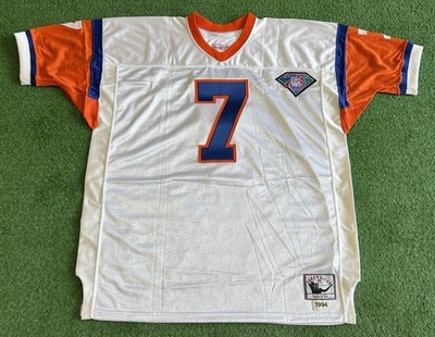 Denver Broncos NFL Jersey John Elway Mitchell & Ness Size 54 White