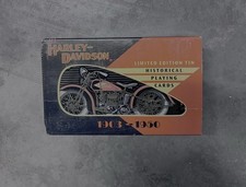 Vintage 1997 Harley Davidson Playing Cards No. 171316 Edition Tin 2 Decks.