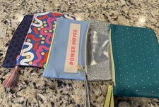 Ipsy Bag Lot 5 Pieces Assorted Cosmetic Bags