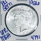 1926 BU UNCIRCULATED SILVER PEACE DOLLAR AUTHENTIC U.S. MINT FREE SHIPPING 4791