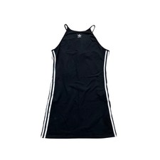 Adidas Originals Womens Tank Dress Black White 3-Stripe IB7401 XL