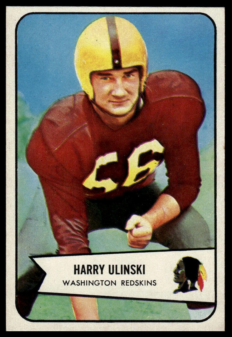 Harry Ulinski #15 Football Cards 1954 Bowman trading card — raw and PSA graded price guide