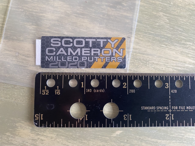 NEW! Scotty Cameron Milled Putters Orange Silver Black Sticker