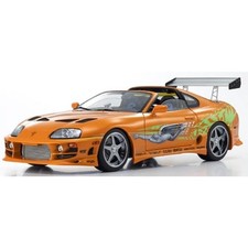 Kyosho 1/18 Toyota Supra Turbo Fast & Furious Orange Diecast Model KS08975FF NEW