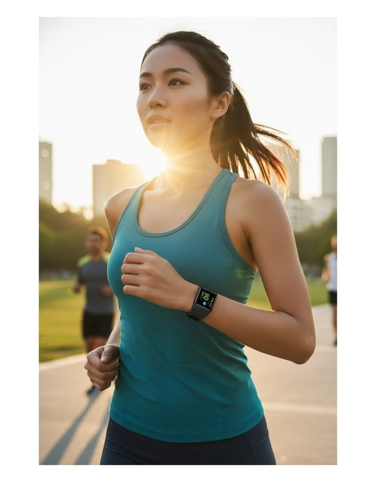 SILVERCREST Fitness Armband Aktivitätstracker Activity Tracker SAS88 App schwarz - Bild 3 von 3