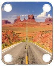 Neckplate to fit Electric Guitar Color Graphic PJ Bass Strat Monument Road