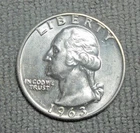 1963-D  Washington Silver Quarter / Uncirculated
