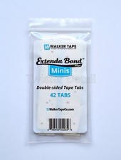 Walker Tape Extenda-Bond Plus 42pc Mini Tabs - 3/4" x 1.5" Wig Toupee Adhesive