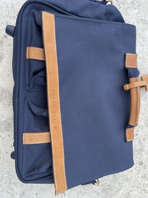 Perry Ellis Navy Satchel 