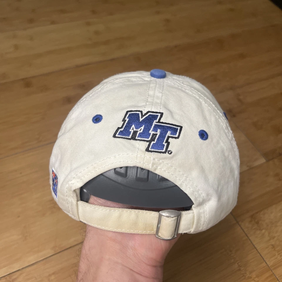 The Game Middle Tennessee State Blue Raiders MSTU Split 3 Bar Strapback Hat Cap - Image 3 of 4