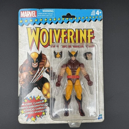Marvel Legends Retro Hasbro Wolverine Brown Suit Action Figure Vintage Series