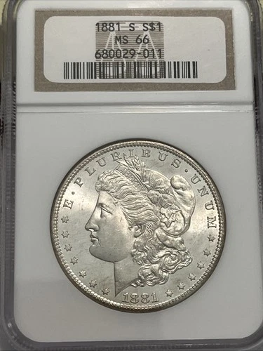 1881 S $1 Morgan NGC MS66 Silver Dollar