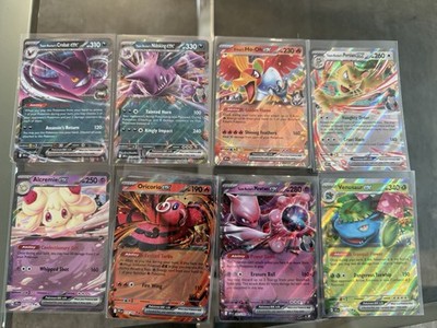10x Pokemon EX Rare Karten Konvolut NM Scarlet & Violet/Mega Evolution ENG