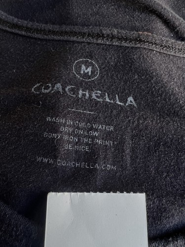 COACHELLA MUSIC FESTIVAL (2015) Official Full Line-Up Tank Top T-Shirt Sz Medium - Picture 6 of 6