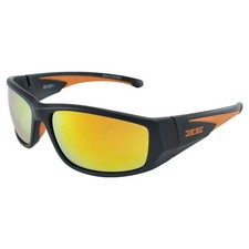 Epoch Eyewear Salerno Golf Sport Sunglasses Black-Orange Frame with Orange