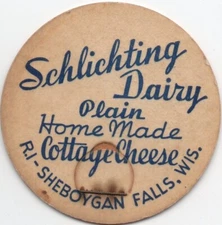 Large Cap - Schlichting Dairy - Sheboygan Falls, Wisconsin - Cottage Cheese - #3