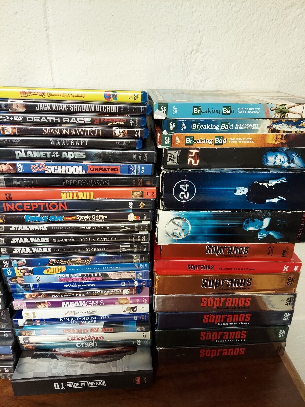 DVD and Blue-Ray - Movies, TV Shows $1.75