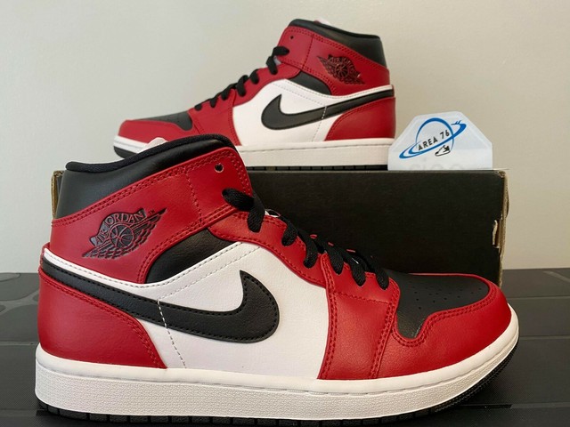 Jordan Air Jordan 1 Mid Chicago Black Toe Farfetch