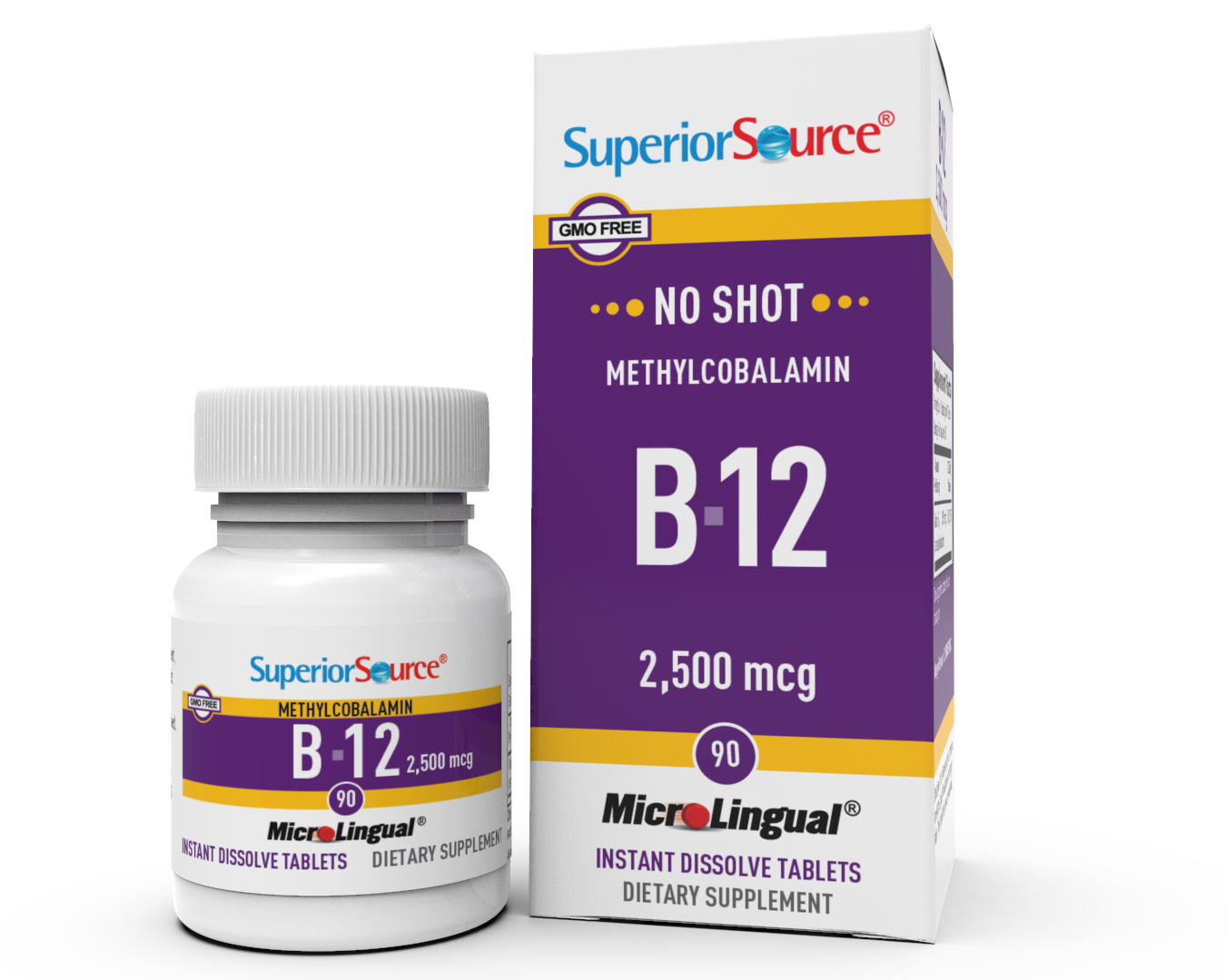 Superior Source Methylcobalamin B-12 2,500 mcg - 90 Instant Dissolve Tablets