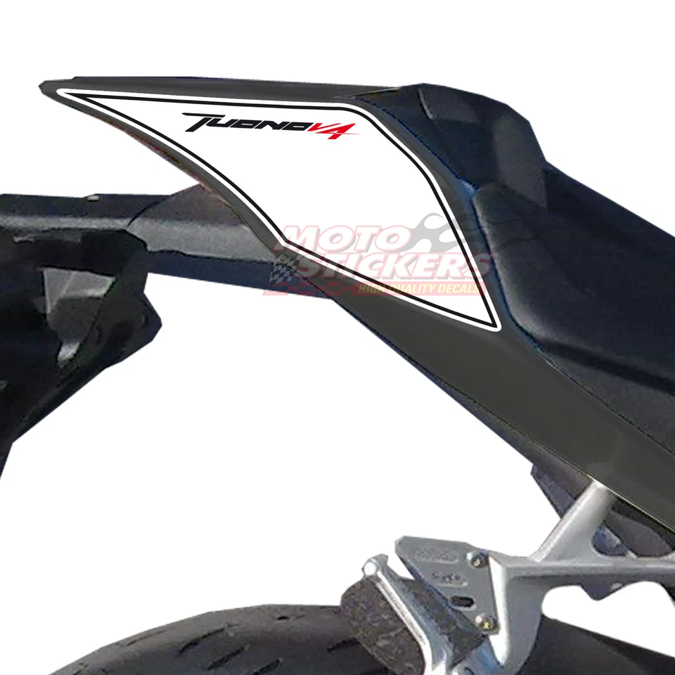 APRILIA TUONO V4 - Tabelle adesive portanumero posteriori - racing decals