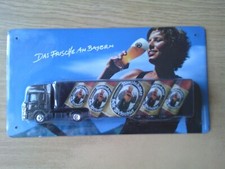 Brauerei Franziskaner bräu München SZ 1:87 mit Rammschutz auf Blechschild