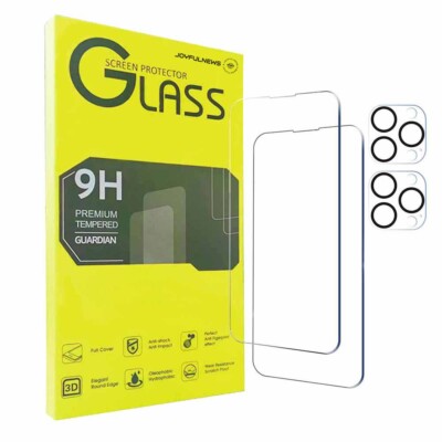 iPHONE11  2pcs Full Tempered Glass Screen Protector w/ 2pcs camera protector