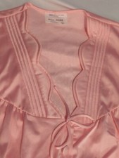 New Vintage JCPenney Pink Robe Shirt  Pant Nylon Lingerie Set Large NOS