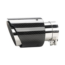 2.5 Inlet Carbon Fiber Exhaust Tip Clamp-on Stainless Steel Polished Outlet 4 2.5 Inlet Carbon Fiber Exhaust Tip Clamp-on Stainless Steel Polished Outlet 4