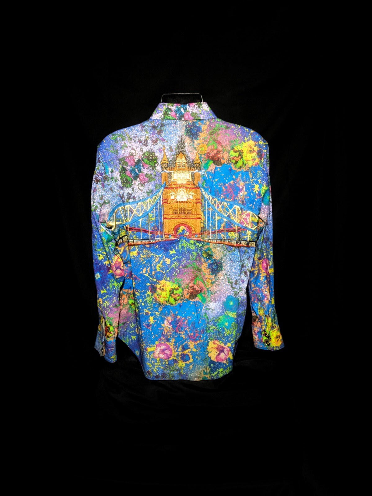 Robert Graham LTD  Admiralty Arch Long Sleeve Embroidered Shirt Medium