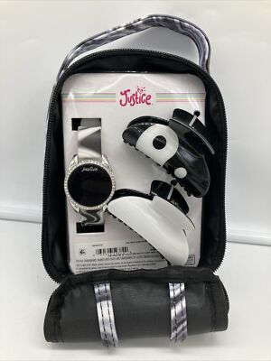 justice mini backpack makeup kit Byootique Essential Pro with Compartments Black Barbie Pink Justice - $15 beauty gift