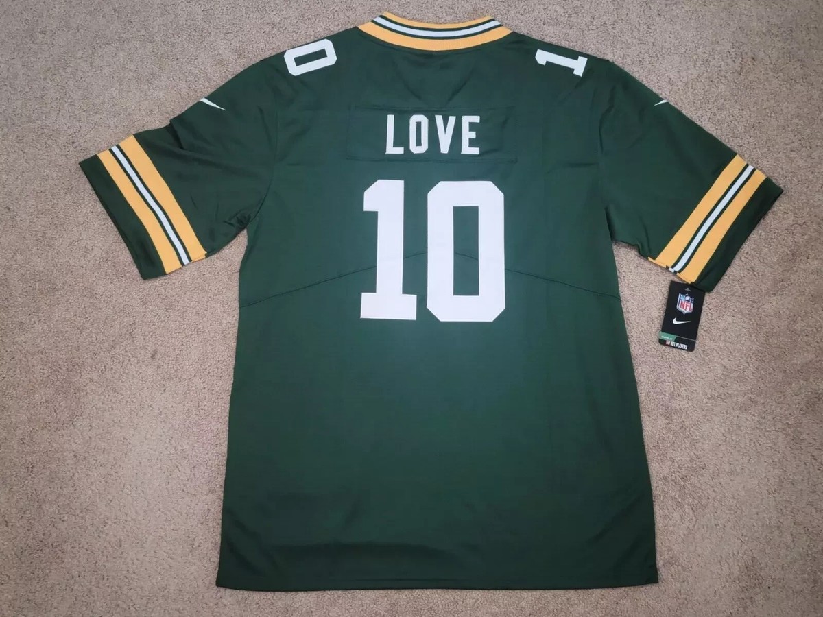 Green Bay Packers Jordan Love #10 Green Jersey All Stitched Adult