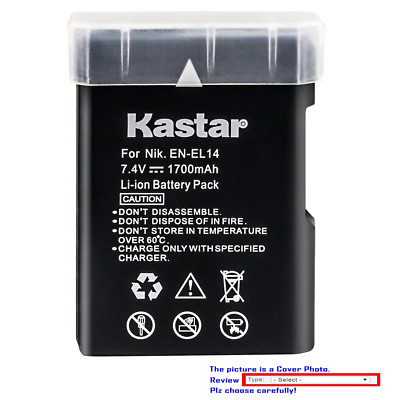 Kastar Replacement Battery for Nikon EN-EL14 Battery & Nikon D5600 DSLR Camera