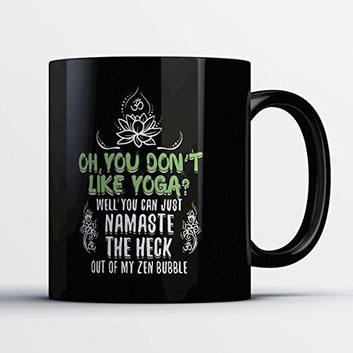 yoga coffee mug