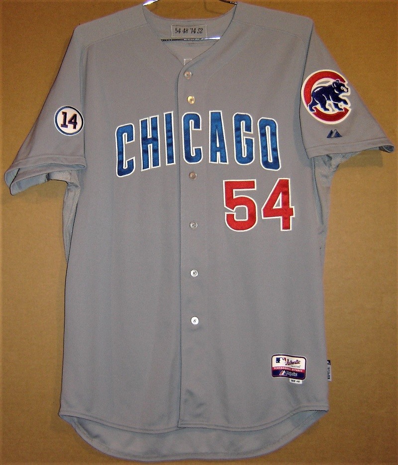 CHICAGO CUBS NEIL RAMIREZ #54 ROAD GRAY MLB Baseball Size 48