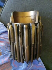 Pencil Pen Holder Desktop Organizer Unique 6" Tall