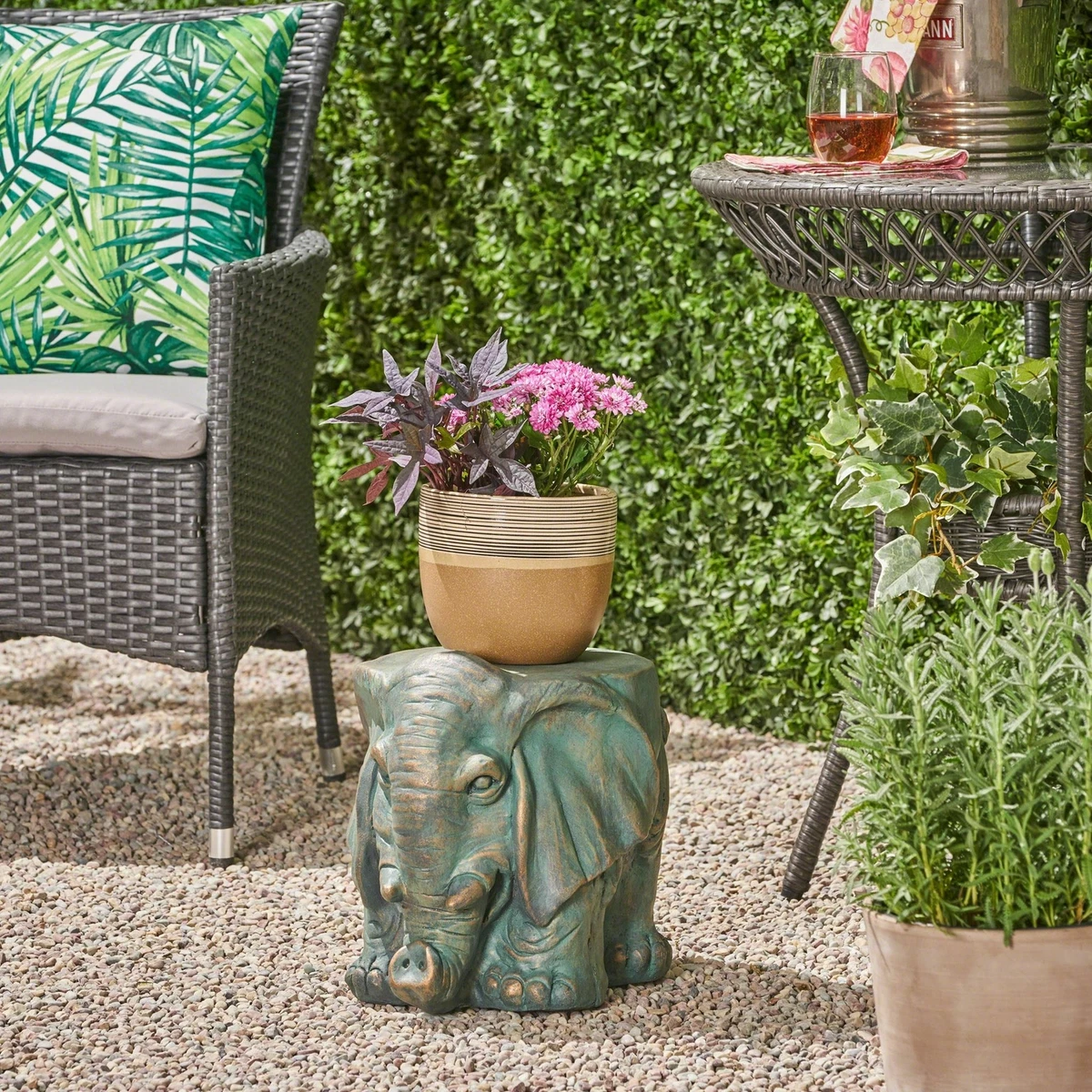 Stone on sale garden stool
