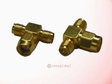 RP-SMA female to 2 RP-SMA male T Connector Adapter For Wireless Router NIC